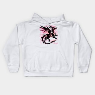 Cherry Blossom Dragon Kids Hoodie